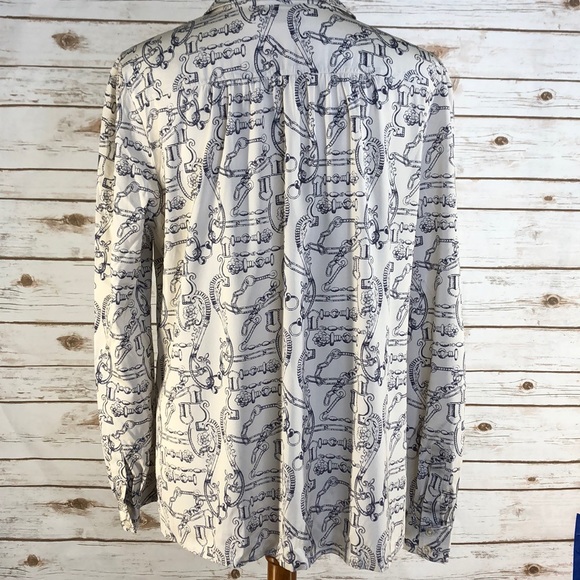 Tory Burch Angelique 100% Silk Blouse (W14456) - Picture 5 of 7